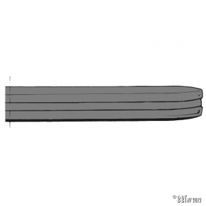 Bumper, rear, primered