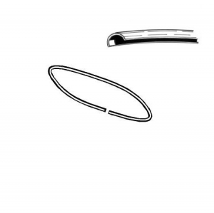 Window moulding, Beetle convertible, rear