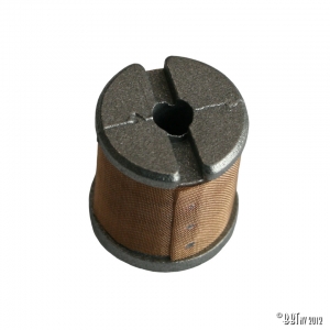 Filter in bowl for fuel tap