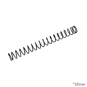 Emergency brake button return spring