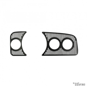 Dashgrill gauge holder set, 3 hole 52mm, black, RHD