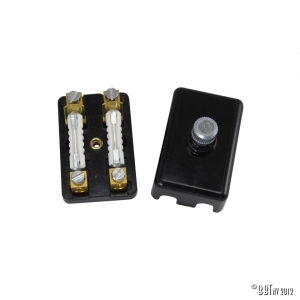 Fuse box bakelite for 2 fuses