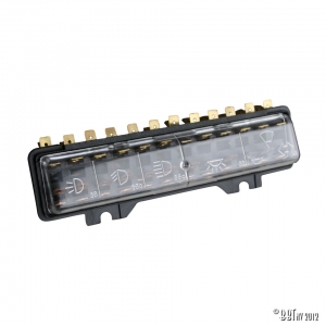 Fuse box, 12 fuses