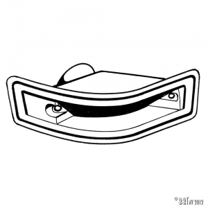 Front indicator rubber, left, each