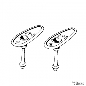 Front indicator rubbers