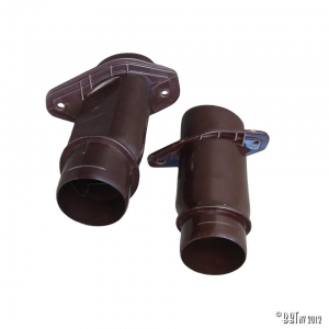 Heater pipes bakelite as pair