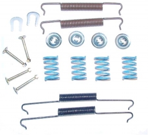 Brake shoes mounting kit, rear
