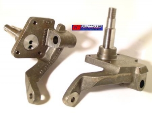 Lowered spindles for brake drums as pair