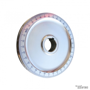 Pulley, without holes, blue