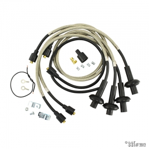 Ignition wires 8mm S/S brainded