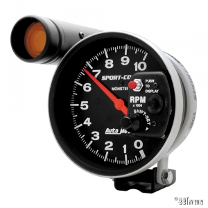 R e v o l u t i o n   c o u n t e r   A u t o m e t e r   ' S p o r t   C o m p '   1 0 . 0 0 0   R p m   s w i t c h - l a m p   Ø   5    ( 1 2 5   m m )
