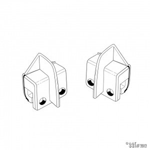 Front quarter wedge, as pair