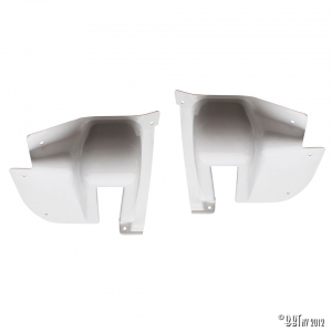 Hinge covers, rear as pair