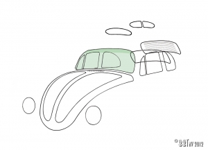 Windshield, green / green