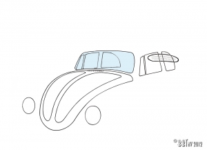 Windshield, convertible, clear